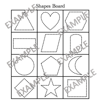 Preview of Shapes Bingo Board