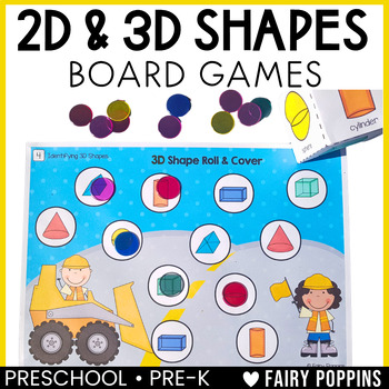 Preview of Shapes Board Games - 2D and 3D Shapes