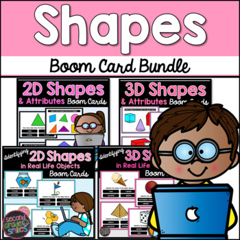 Preview of Shapes Boom Cards Bundle