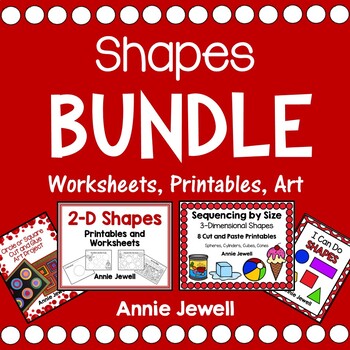 Preview of Shapes Bundle for Pre-K and Kindergarten