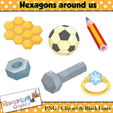 Shapes 2D Hexagons Clip art