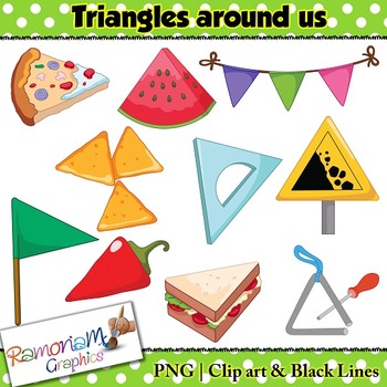 Shapes 2D Triangles Clip art by RamonaM Graphics | TpT