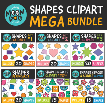 Preview of Shapes Clipart Mega Bundle!