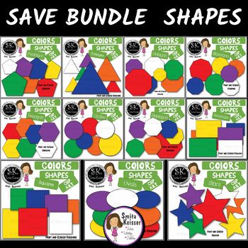 Shapes & Color Simple Bundle by Smita Keisser | TPT