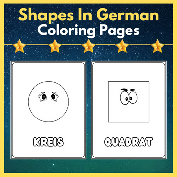 Preview of Shapes Coloring Pages: Fun & Educational Coloring Sheets In German