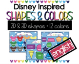 Shapes & Colors Posters - 3D & 2D - Disney Inspired