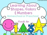 Shapes, Colors, and Numbers