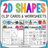 2D Shapes Worksheets Kindergarten First Grade