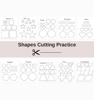 Preview of Shapes Cutting Practice