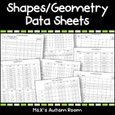 Shapes & Geometry Data Sheets 2D & 3D (ID, Sorting, Shape 
