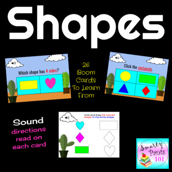 Preview of Shapes Digital BOOM Cards Game   