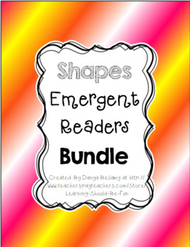 Preview of Shapes Emergent Readers BUNDLE