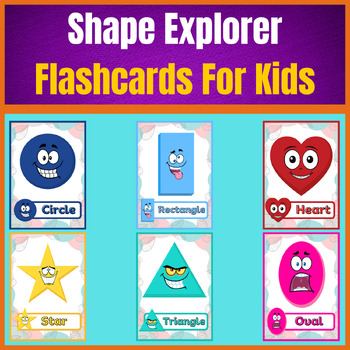 Preview of Shapes Explorer: Printable Flashcards For Kids.