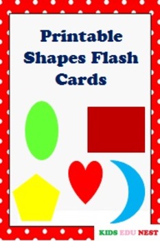 Preview of Printable Shapes Flash Cards