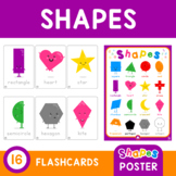 Shapes Flashcard Set • 16 Flashcards + 1 Poster • Classroo