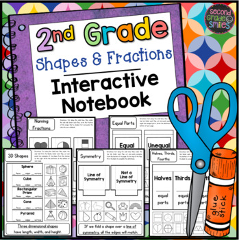 Preview of Shapes & Fractions Interactive Notebook