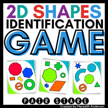 Preview of 2D Shapes Activity Identification and Matching Game