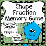 Shapes Game:  Shapes Fraction Memory Game