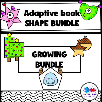 Preview of 2D Shapes Growing BundleAdapted Books for Special Education (seasons & holidays)