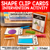 Shapes Identification Center, Kindergarten Math Activity f