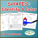 Shapes: Identify & Color