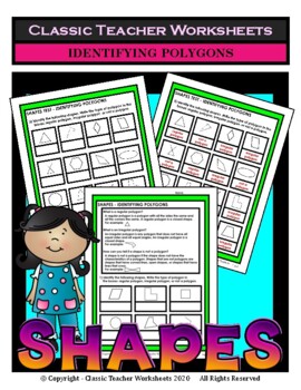 Shapes - Identifying Polygons - Grades 4-5 (4th-5th Grade) | TpT