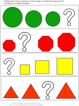 Shapes Interactive Worksheets, Shape Sorting, Kindergarten Worksheets