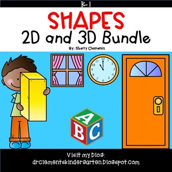 Preview of Shapes Kindergarten BUNDLE