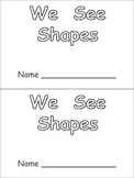 Shapes Kindergarten Emergent Reader- 2-d shapes and color words