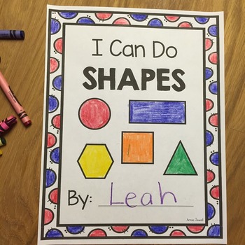 shapes worksheets kindergarten 1st grade and pre k by annie jewell
