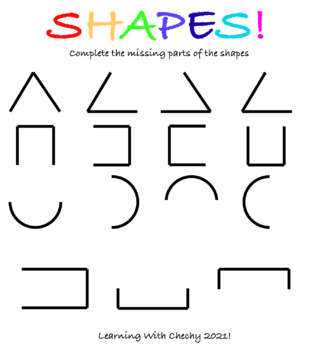 Preview of Shapes - Learning Shapes by Filling in Missing Lines