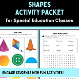 Shapes Lesson Plan, Worksheets, and Game! | Geometry | Spe