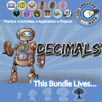 Preview of Decimals Unit Bundle - Activities & Projects - Distance Learning Compatible