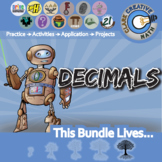 Decimals Unit Bundle - Activities & Projects - Distance Le
