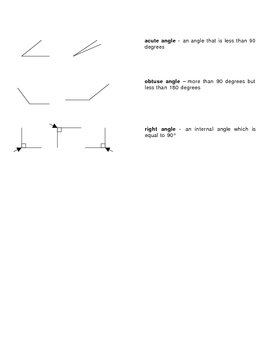 Preview of Shapes, Lines, and Angles Mini Flash Cards