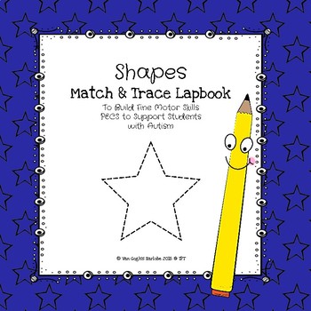 Preview of (Summer Freebie) Occupational Therapy: Shapes Match & Trace Lapbook
