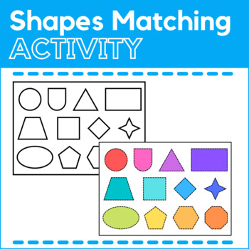 Shapes Matching Activity - Cut Out and Paste - Geometry Practice