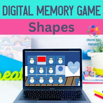 Preview of Shapes Memory Game |Interactive Powerpoint Activity