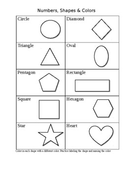 Shapes, Numbers, Colors Workbook by Devin GONZALES ALCANTARA | TPT