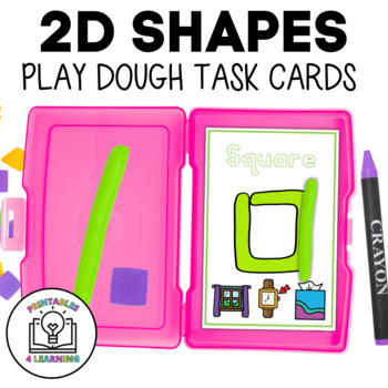 Preview of Shapes Play Dough Task Cards