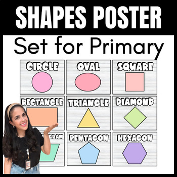Preview of Shapes Posters Set for Primary Class *Part of a Growing Bundle!*