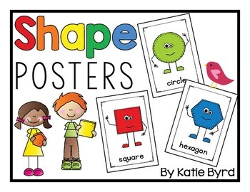 Preview of Shapes Posters for Bulletin Boards and Classroom Decor