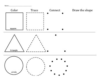 shapes practice worksheets by kmbdesigns teachers pay teachers