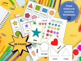 Learning Shapes PreK- K (Printable) Flashcards & Worksheet