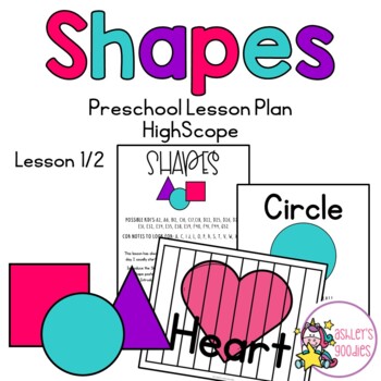 Preview of Shapes Preschool Highscope Lesson