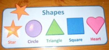 Preview of Shapes Printable Colourful Matching Game. Autism Fun Visual Resource SEND