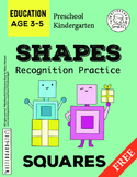 Shapes Recognition Practice: Squares