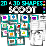Shapes SCOOT - 2D and 3d Shapes Write the Room Activity