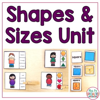 Preview of Shapes & Sizes (Special Education Math Unit) Hands on instruction and tasks
