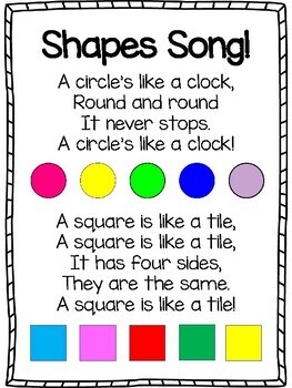 shapes song, shapes rhymes, we are shapes, shape song